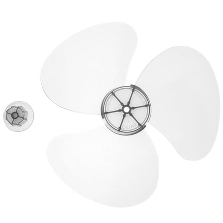 Unbranded White Plastic Fan Blades for Desktop Electric Fan Made of Durable PP Material 12 Inch