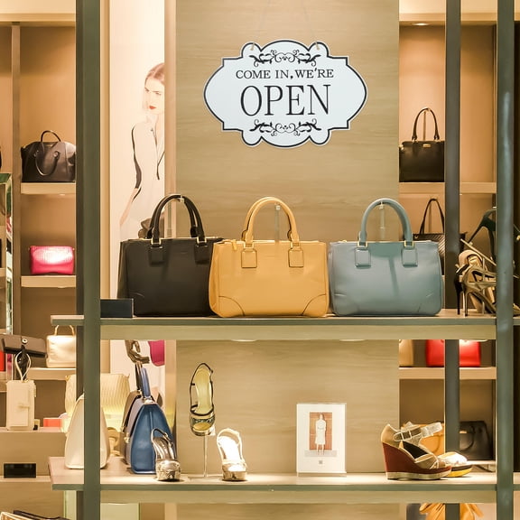 WASHWEPE Decorative Open Closed Sign for Business Wooden 1Pack 11.8X7.5X0.2in