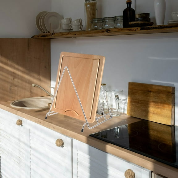 FRCOLOR  for Storage Holder Stainless Steel Cutting Board Rack Kitchen Tool Organizer