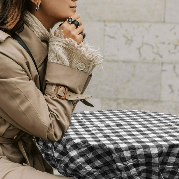 FRCOLOR for Wedding Party Table Ornament Living Room Tablecloth Banquet 112X112CM Black