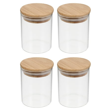 PAMINGONO Kitchen Containers Glass Storage Jar Assorted Color 2.5In