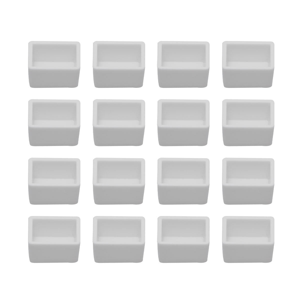 Pan No Pattern FRCOLOR half 100pcs Watercolor Pans White Empty Artist Travel Tin Case ...