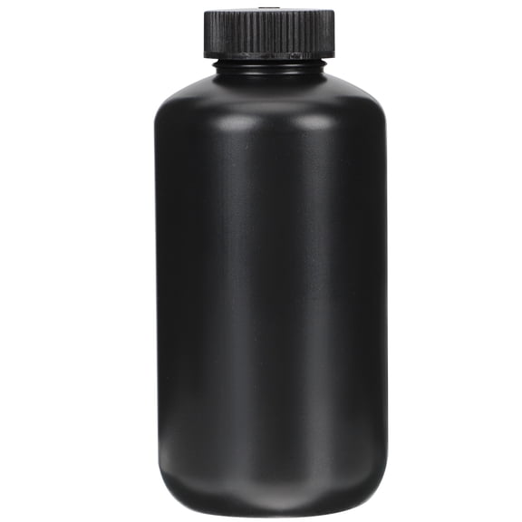 Unbranded Black PE Material Reagent Bottle for Storage Use with Good Sealing Lid 500ml