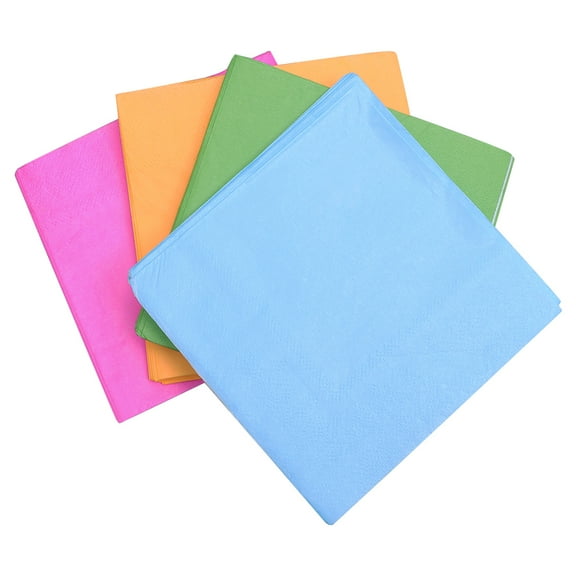 PAMINGONO Colored Paper Napkins Square Native Wood Pulp 80 Pcs 9.8x9.8in