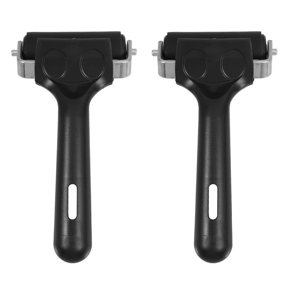 FRCOLOR rubber roller 2pcs Rubber Roller Roller Ink Roller with Heavy Duty Steel Frame for Printmaking Wallpaper Ink Stamping Tool,5.91"X2.36"X1.57"