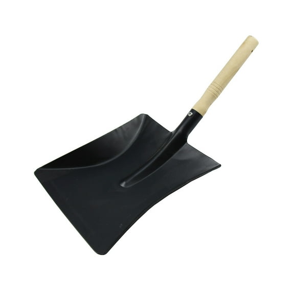 FRCOLOR small iron shovel 1PC Gardening Tool, Fireplace,, Barbecue, Multi for Home Camping Use ( Size Black ),16.93"X8.66"X0.98"