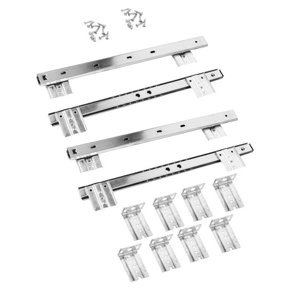 FRCOLOR Keyboard Slide Rail for Computer Table Drawer 27 Inches Wide Rolled Steel