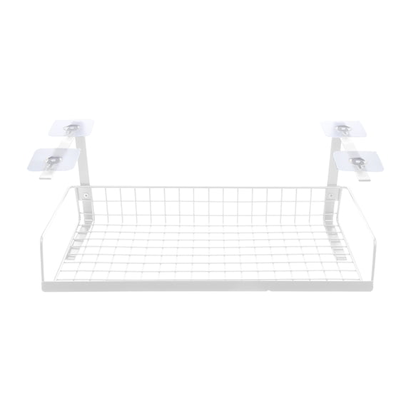 WRISTBIQUE White Iron Cable Organizer for Desk - Compact Wristbique Holder, Cable Management Storage Solution, 1 Piece