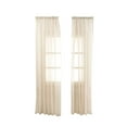 thumbnail image 1 of FRCOLOR window sheer Window Curtain Sheer Voile Window Curtain Panels Grommet Window Drapery Rod Pocket for Home Living Room Bedroom 100X200cm Beige,78.74" .37"X0.2", 1 of 10