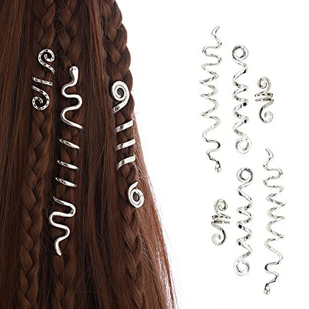 FRDTLUTHW 6 Pcs Hair Accessories Loc Hair Jewelry for Women Braids