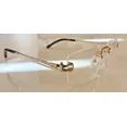 thumbnail image 1 of FRED Lunettes Force 10 Gold Silver Optical Frame Rimless Rope Eyeglasses New 56, 1 of 4