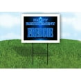 thumbnail image 1 of FREDDIE RETIREMENT BLUE 18 in x 24 in Yard Sign Road Sign with Stand, 1 of 4