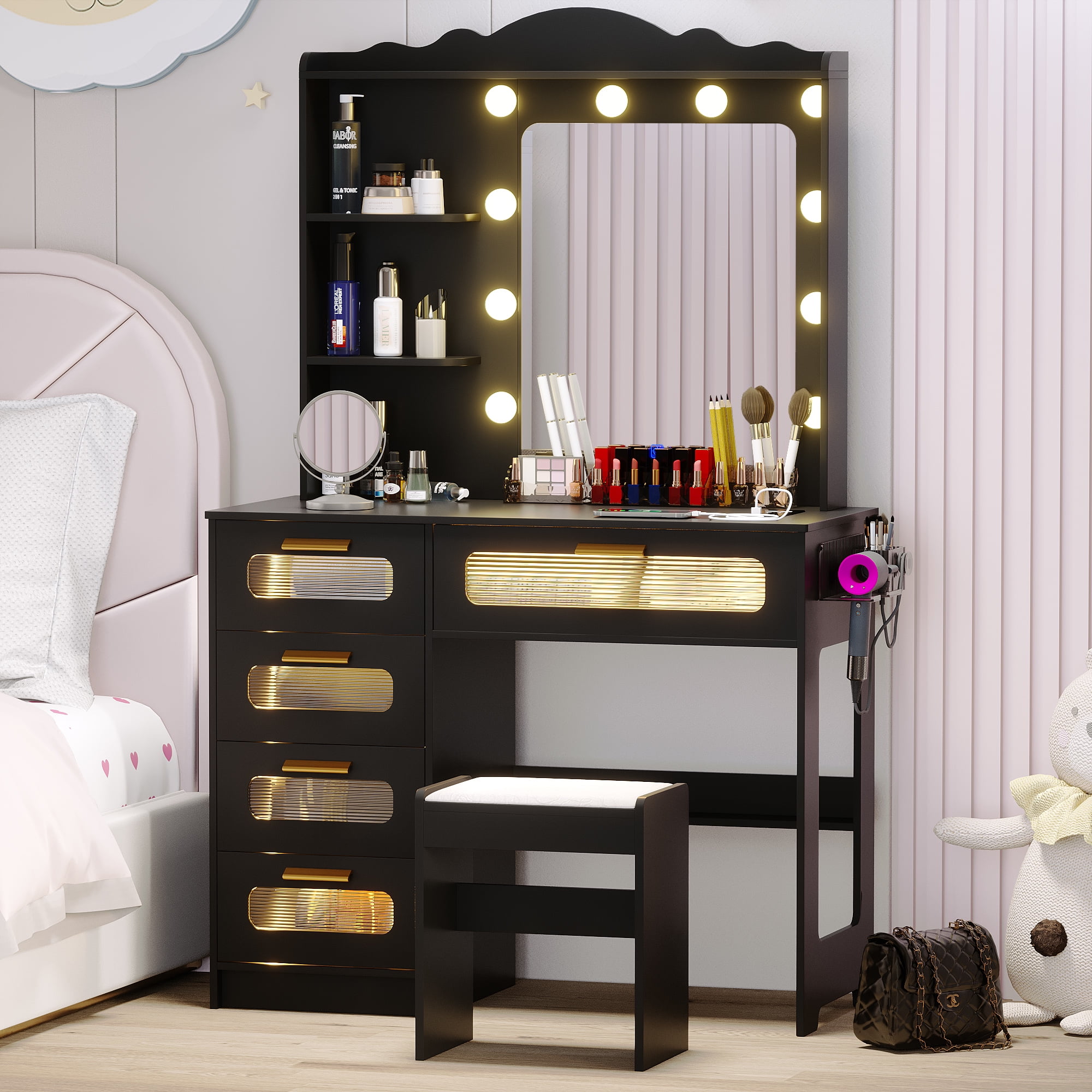 Hollywood makeup chair hotsell