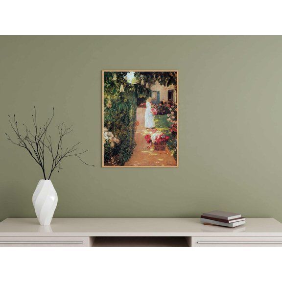 FREDERICK CHILDE HASSAM Flowers French Garden Scenic Wall Decor Unframed Paper Print