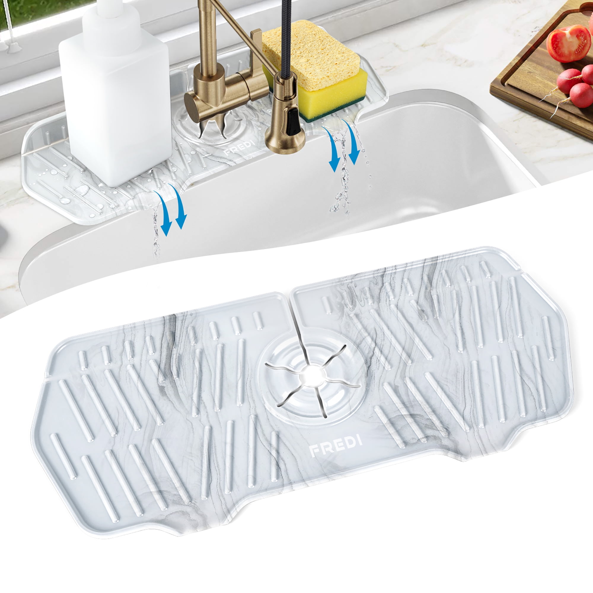 https://i5.walmartimages.com/seo/FREDI-Kitchen-Faucet-Sink-Splash-Guard-Faucet-Handle-Drip-Catcher-Tray-Silicone-Faucet-Mat-for-Bathroom-Kitchen-Sink-Marble-White_d7db3bf9-2097-4cfd-b67a-1db88351634d.54ba81c7b1c126095436d9fad6453ab4.jpeg