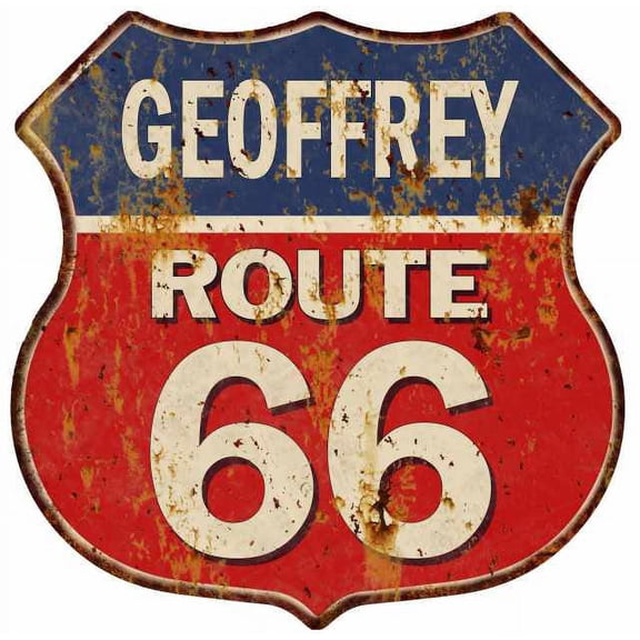 FREDRICK Route 66 Sign Shield Metal Gift Man Cave Red 211110005469