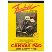 FREDRIX Creative Series White Canvas Pad, 10" x 14"