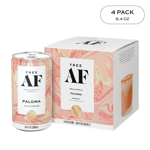 FREE AF Paloma Non-Alcoholic Ready to Drink Mocktail, 8.4 fl oz Can