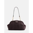 thumbnail image 1 of Free Assembly Women's Faux Leather Clutch Handbag, Brown Plaid, 1 of 4