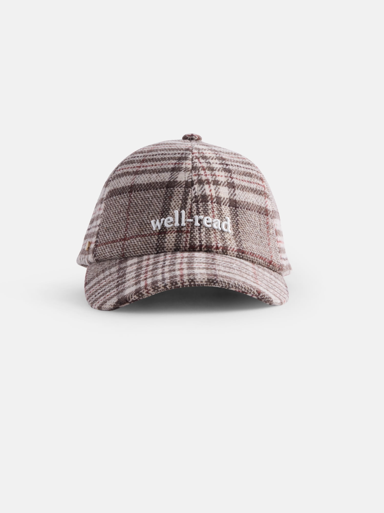 Free Assembly Women's Plaid Baseball Cap, Brown