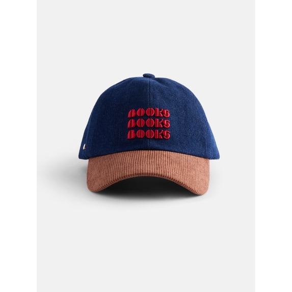 Free Assembly Women's Books Baseball Cap, Navy Denim