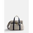 thumbnail image 1 of Free Assembly Women's Canvas Tote Handbag with Tote Charm, Natural with Green, 1 of 4