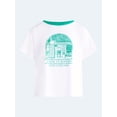 thumbnail image 1 of Free Assembly Women's and Women's Plus Cotton Cropped Boxy Tee with Short Sleeves, Sizes XS-4X, 1 of 2