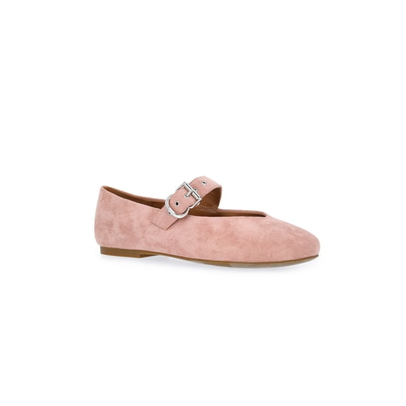 Free Assembly Women's Faux Suede Mary Jane Ballet Flats