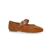 Free Assembly Womens Faux Suede Mary Jane Ballet Flats