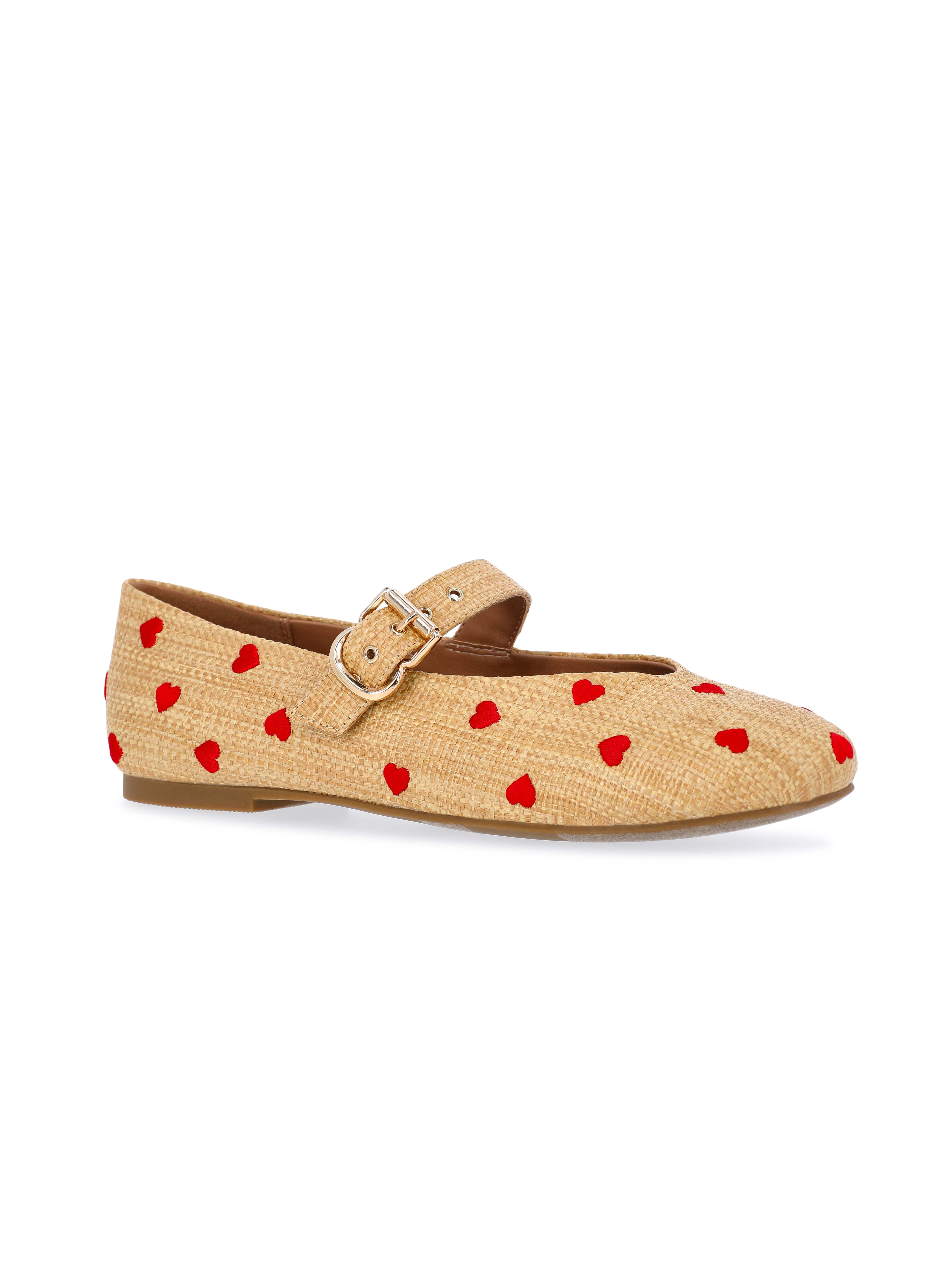 Free Assembly Women's Heart Mary Jane Ballet Flats