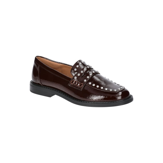 Free Assembly Women's Studded Faux Leather Loafers, Sizes 6-11