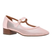 Women's Mesh Block Heel Mary Jane Shoes