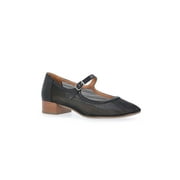 Women's Mesh Block Heel Mary Jane Shoes