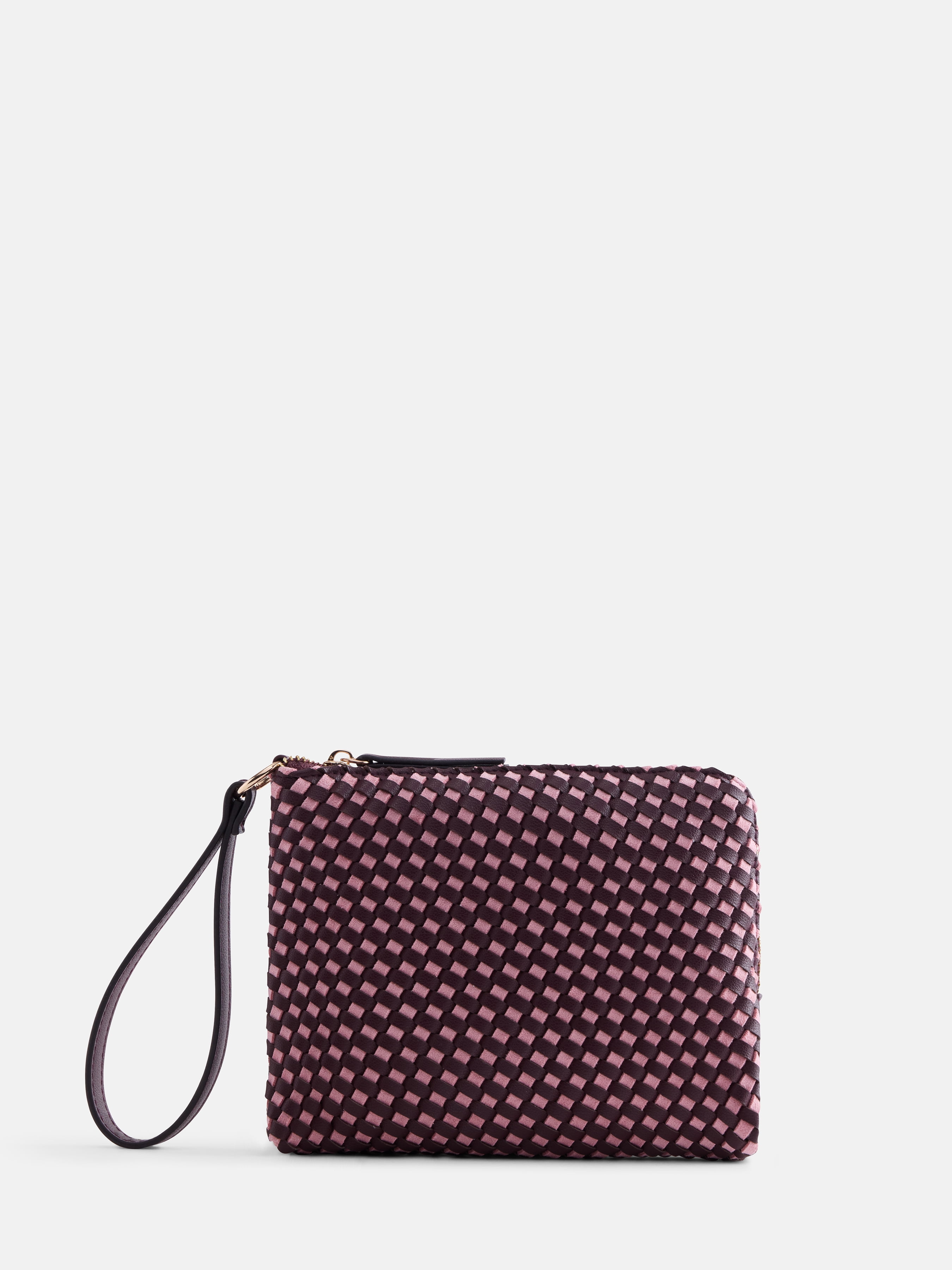 Free Assembly Women's Woven Wristlet, Dusty Rose
