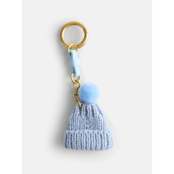 Free Assembly Women's Min Hat Bag Charm, Blue