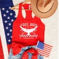 thumbnail image 1 of FREE BIRD AMERICA Graphic Racerback Tank Top, 1 of 2