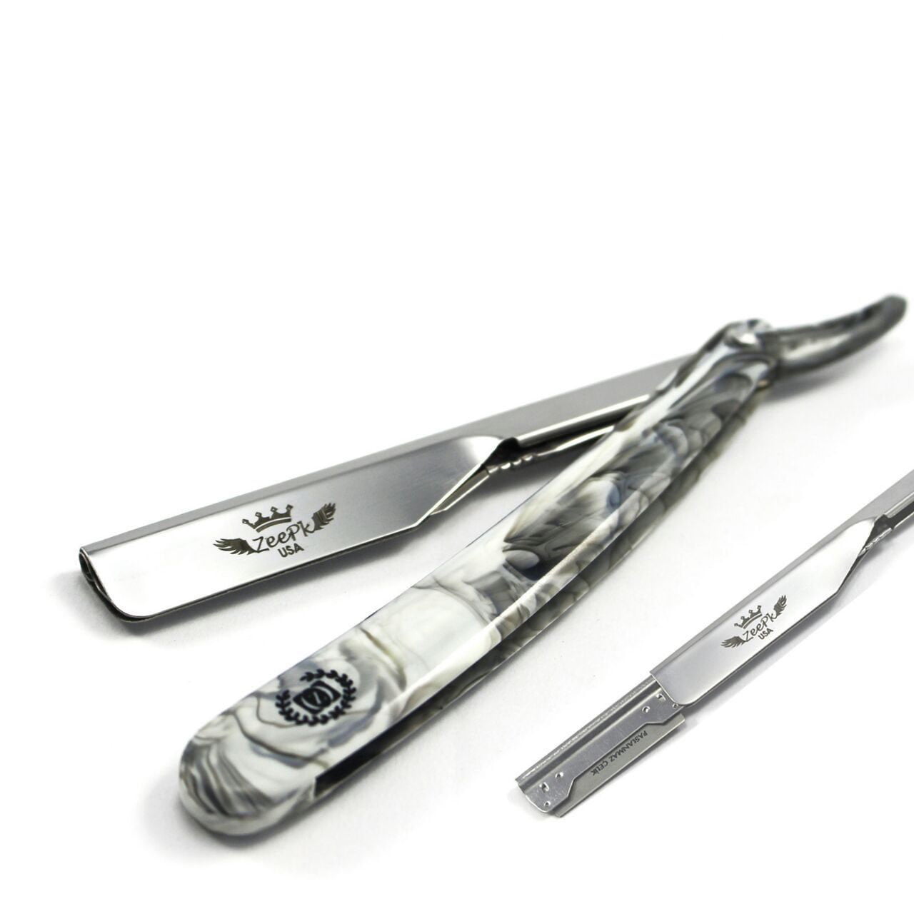 FREE BLADES + CLASSIC BARBER STRAIGHT RAZOR CUT THROAT SALON SHAVING ...