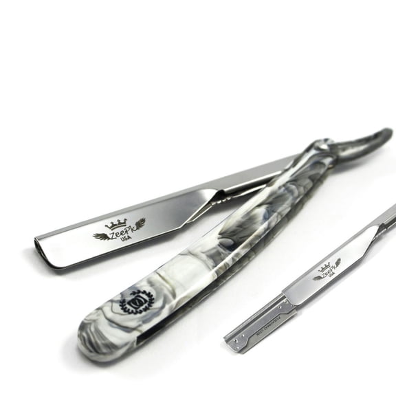FREE BLADES + CLASSIC BARBER STRAIGHT RAZOR CUT THROAT SALON SHAVING RASOI