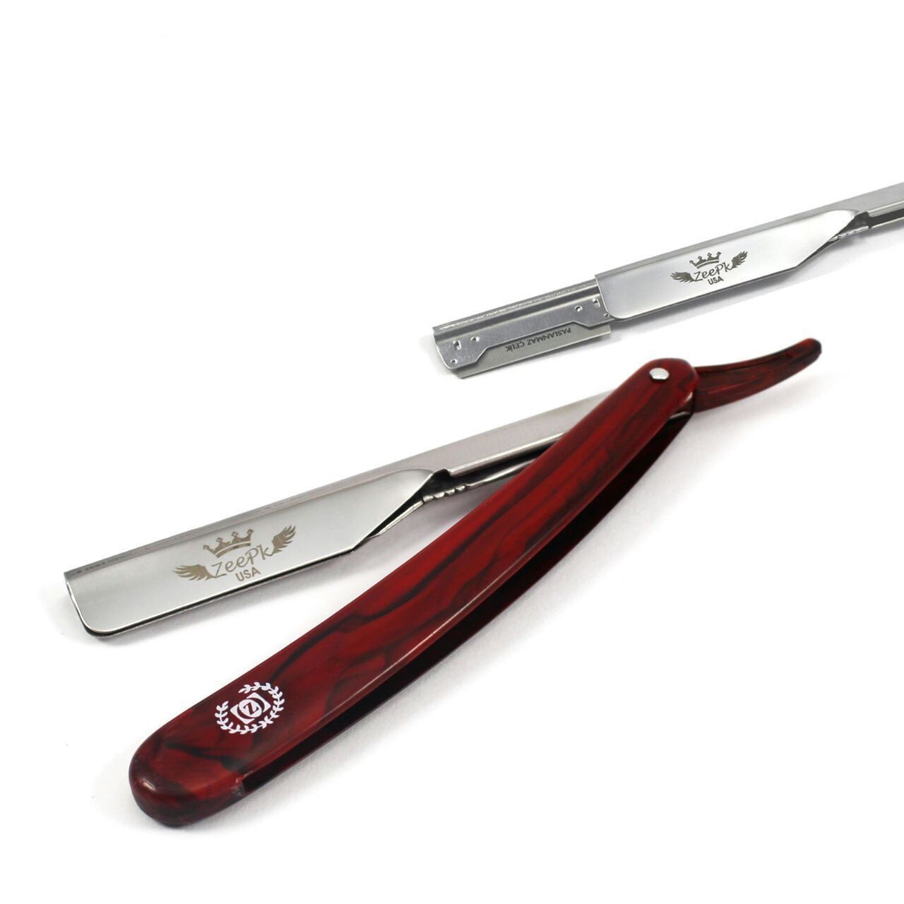 FREE BLADES + CLASSIC BARBER STRAIGHT RAZOR CUT THROAT SALON SHAVING ...