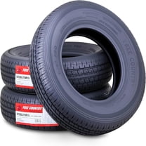 Free Country Heavy Duty ST 205/75R15 10 Ply Load Range E Steel Belted Radial w/Scuff Guard Trailer Tire, Set of 3