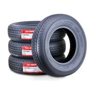 Free Country Heavy Duty ST205/75R15 10PR Load Range E Steel Belted Radial w/Scuff Guard Trailer Tire, Set of 4