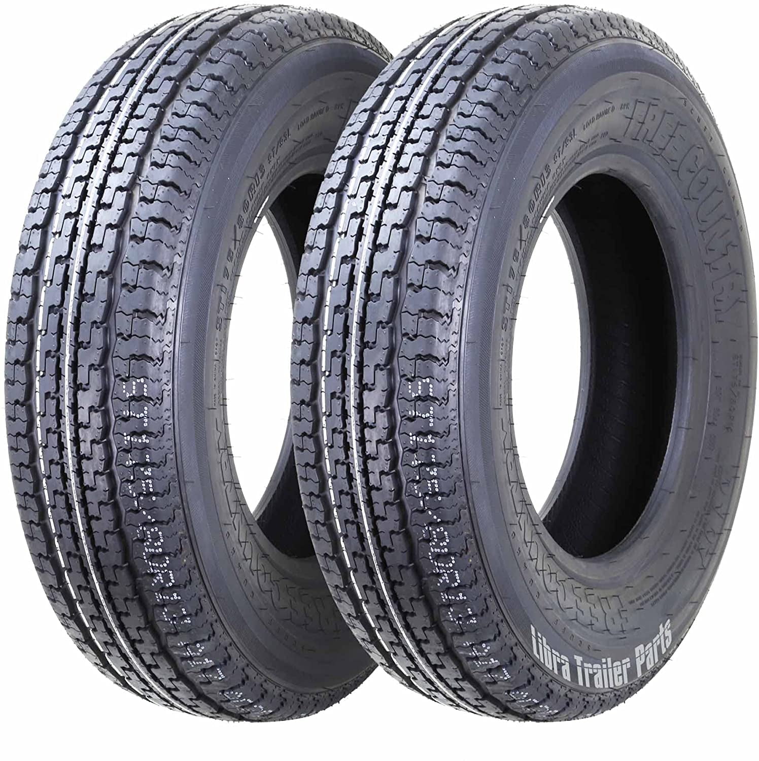 Trailer Scuff FREE COUNTRY Premium Trailer Tires ST 175/80R13 Size, 6-Ply Load Range ...