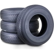 Free Country Premium ST 205/75R14 8PR Load Range D Steel Belted Radial w/Scuff Guard Trailer Tires, Set of 4