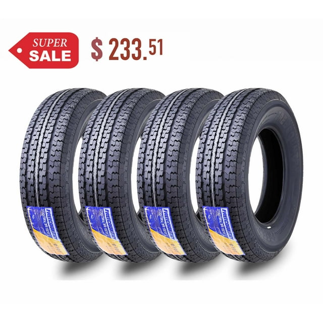 FREE COUNTRY Premium Trailer Tires ST 205/75R14 8PR Load Range D Steel