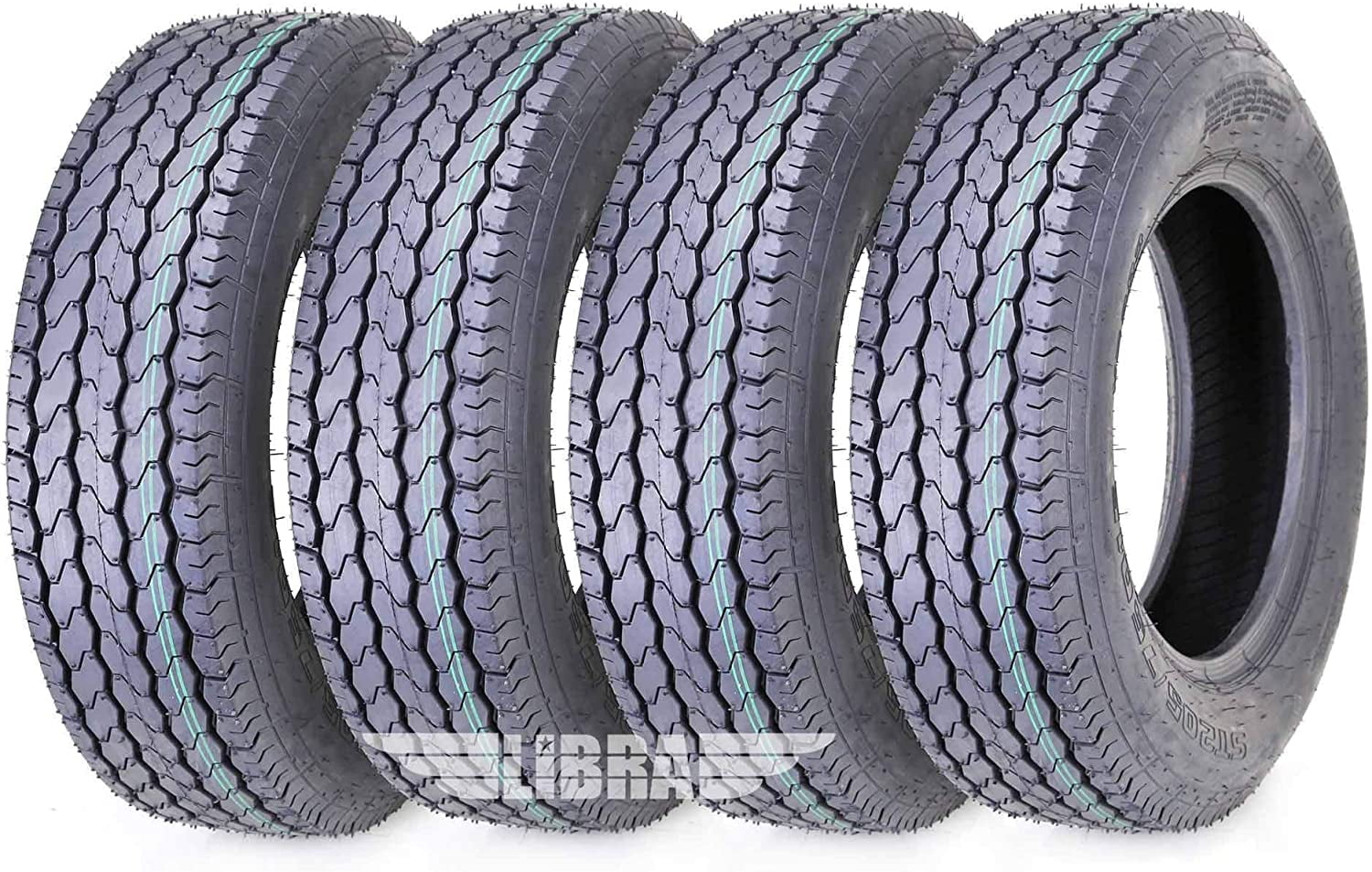 Free Country ST 205/75D15 6 PR Load Range C Trailer Tires- 11021, Set of 4