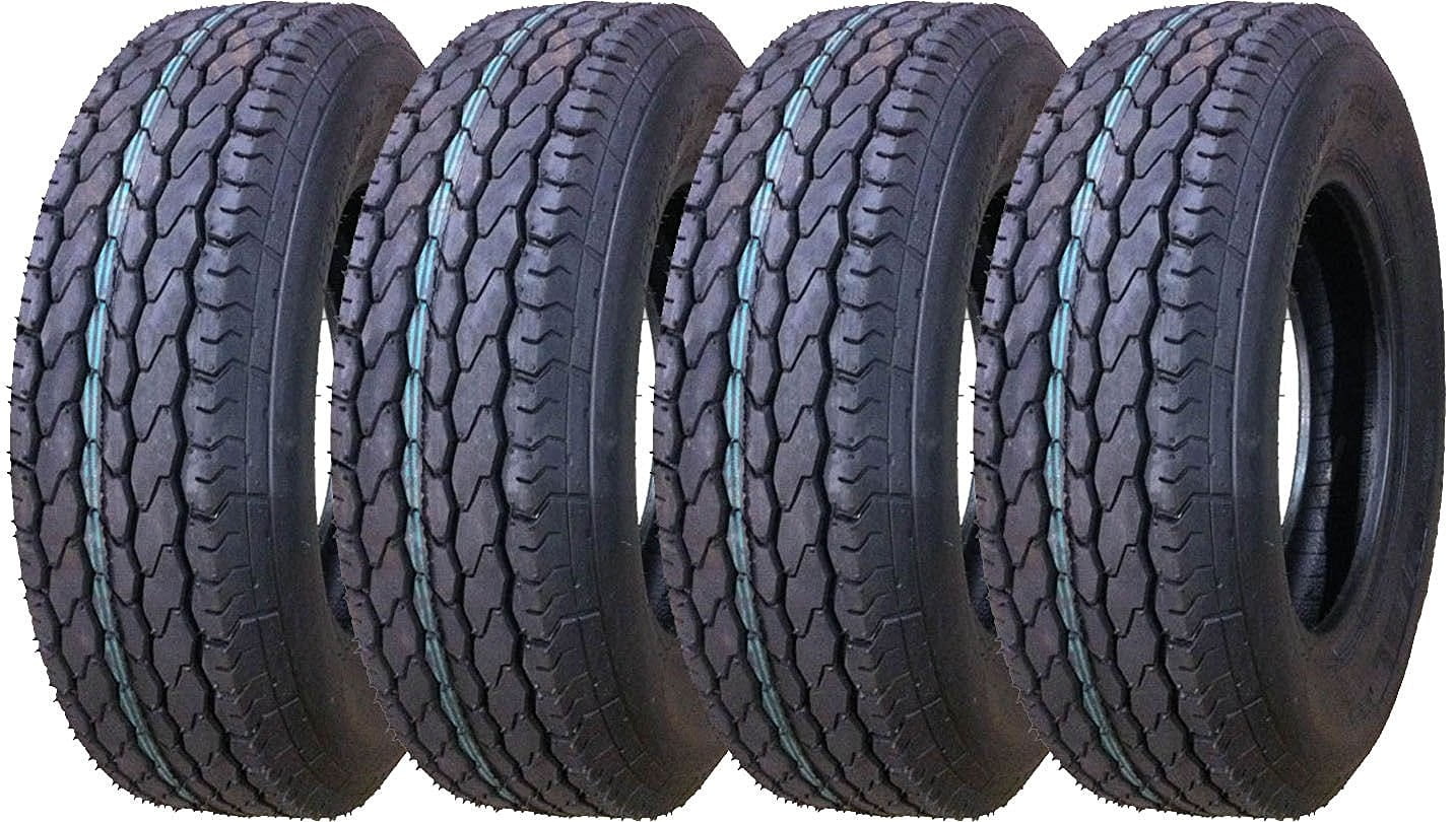 FREE COUNTRY Trailer Tires ST 205/75D15 6 PR Load Range C - 11021, Set 4