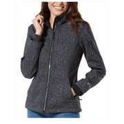 FREE COUNTRY WOMENS SUPER SOFTSHELL JACKET, STRIATION BLACK, X-LARGE