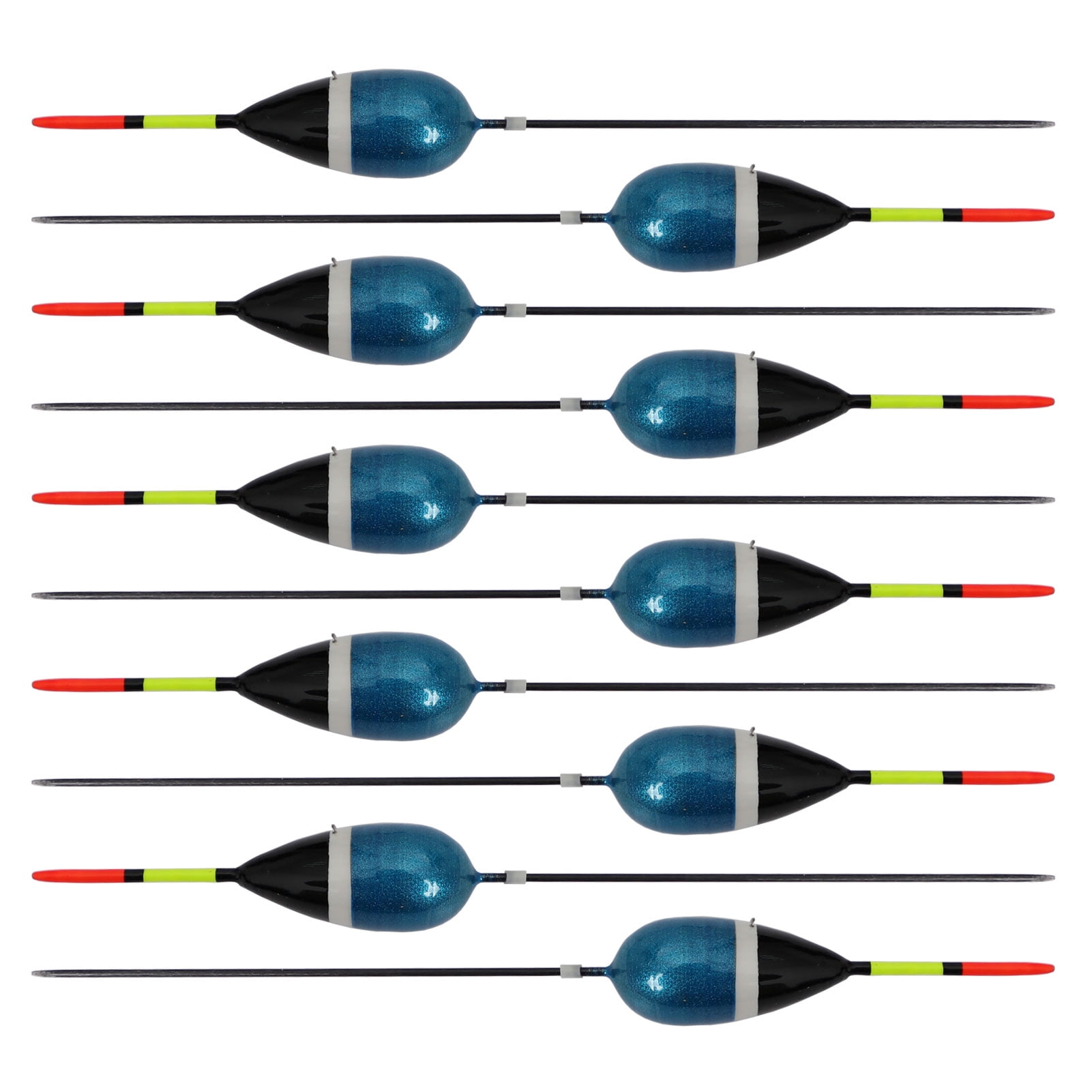 FREE FISHER 10pcs Fishing Bobbers Set Cork Floats Kit Antenna Balsa