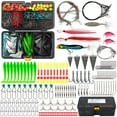 thumbnail image 1 of FREE FISHER Surf Fishing Tackle Kit 234 Pcs Ocean Saltwater Fishing Lures Fish Finder Rigs Pompano Rig Pyramid Sinker Weight Fishing Hooks Swivels Various Accessories, 1 of 9