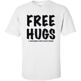 thumbnail image 1 of FREE HUGS Short Sleeve T-Shirt in White, 1 of 4